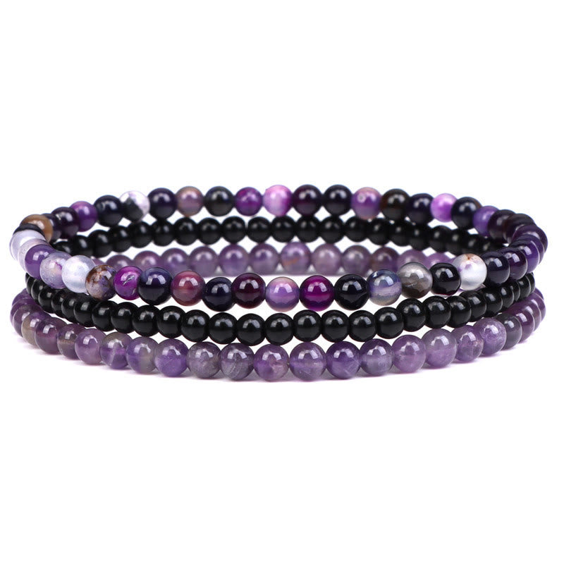 Olivenorma Protection From Negative Energies Amethyst Bracelet