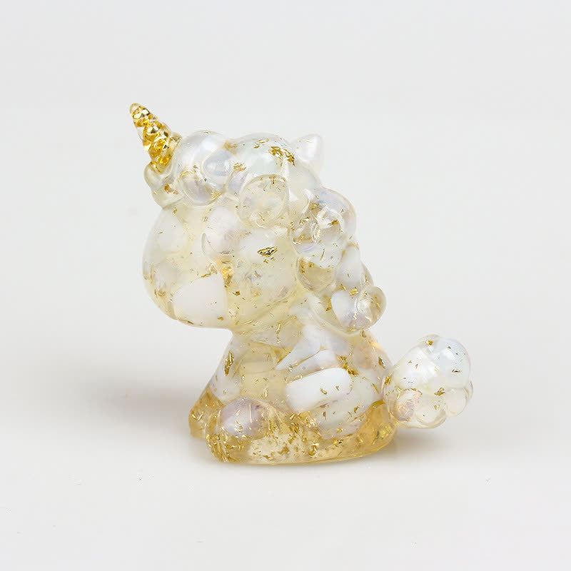 Olivenorma Crystal Unicorn Gemstone Decoration