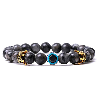 Natural Stone With Evil Eye Protection Bracelet