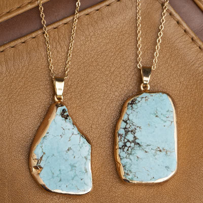 Olivenorma Delicate Irregular Turquoise Necklace