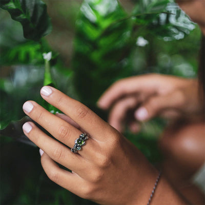 Olivenorma "Angie" - Opal and Peridot Ring