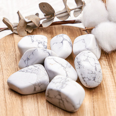 Olivenorma White Turquoise Natural Tumbled Stone Set