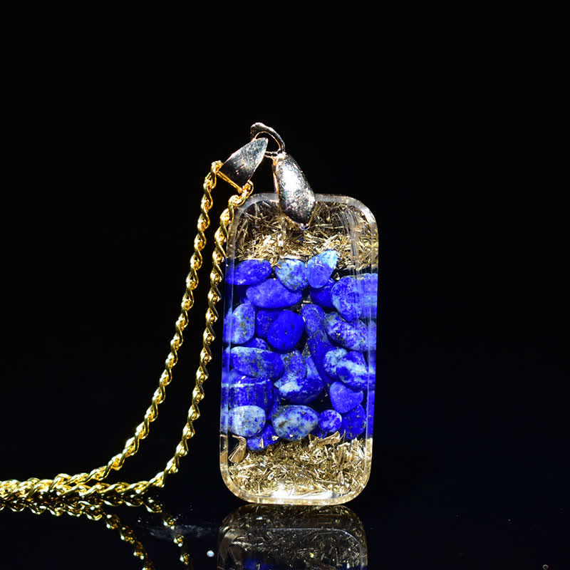 Olivenorma Raise Consciousness - Lapis Lazuli Orgone Energy Necklace - image 5