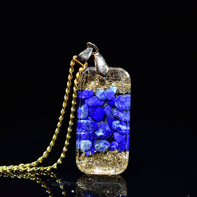 Olivenorma Raise Consciousness - Lapis Lazuli Orgone Energy Necklace - image 5