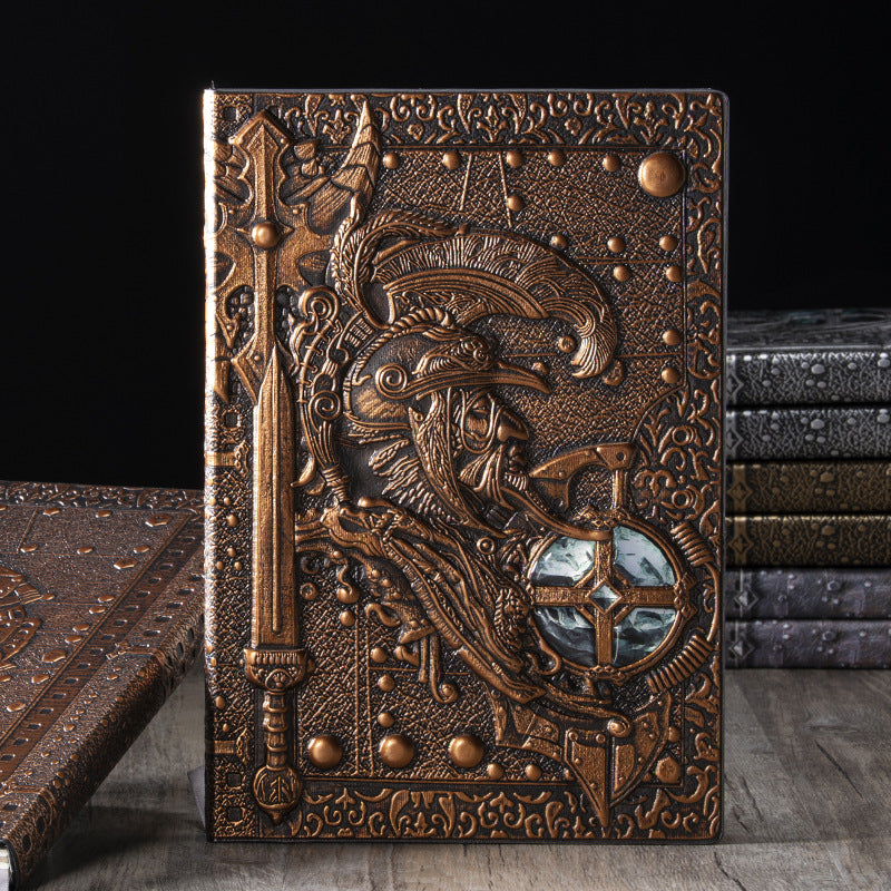 Olivenorma European God of War Pattern Decorative Notebook