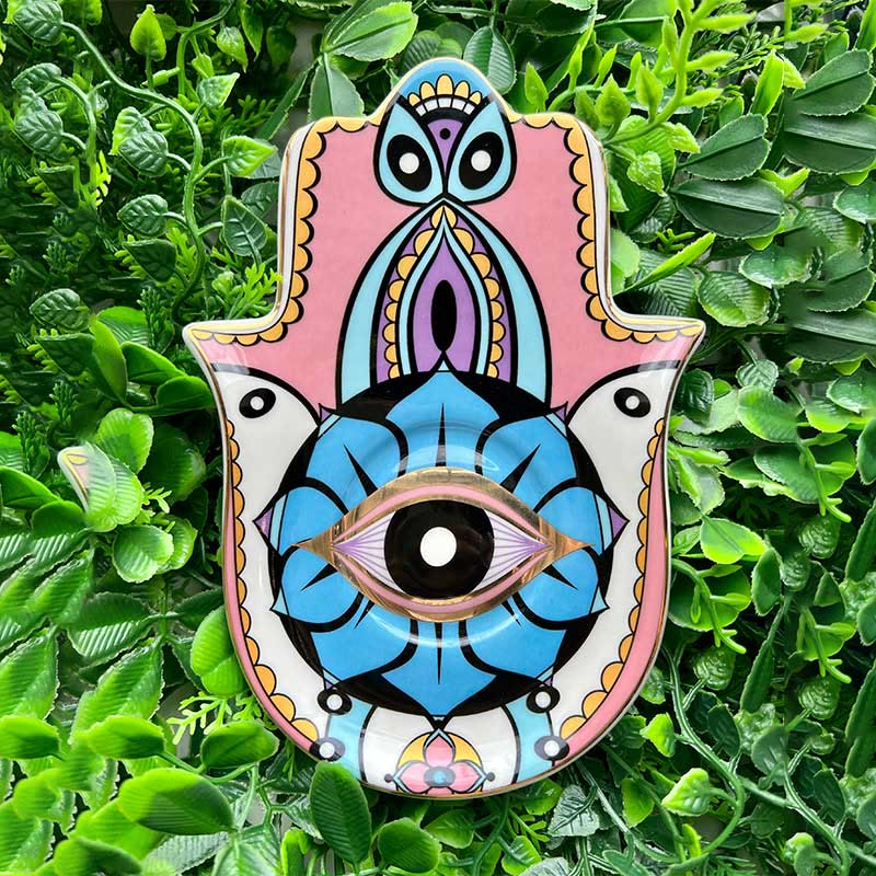 Olivenorma Hamsa Evil Eye Dish Coaster