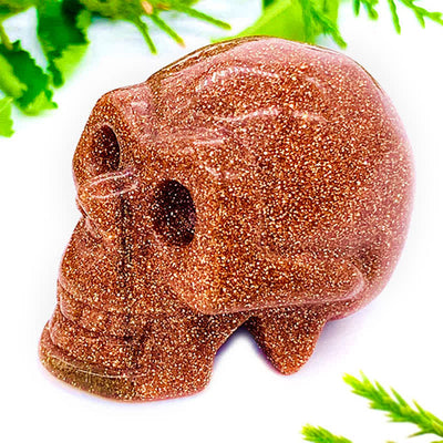 Olivenorma Natural Crystal Skull Halloween Decoration