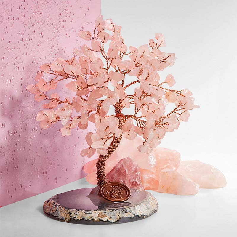 Olivenorma Love Harmony - Rose Quartz Feng Shui Tree