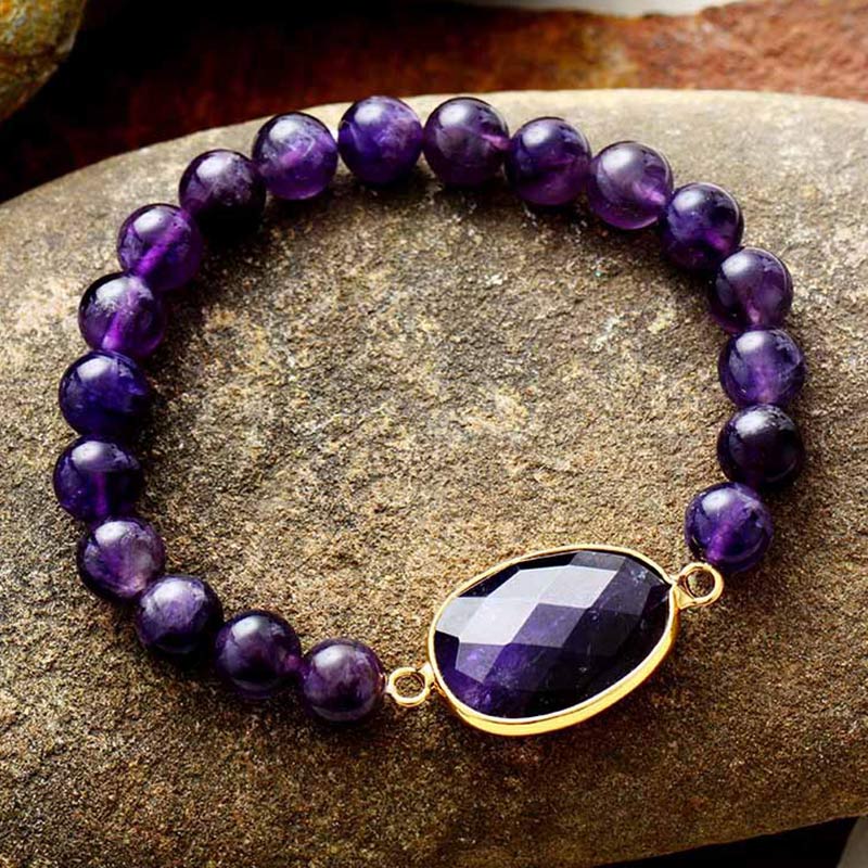 Olivenorma Relieves stress Amethyst Bracelet