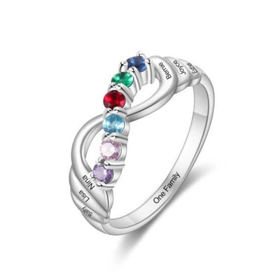 Olivenorma 12 Color Birthstone Lucky Ring