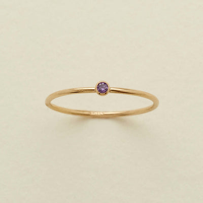 Olivenorma Birthstone 12 Month Birth Slim Ring