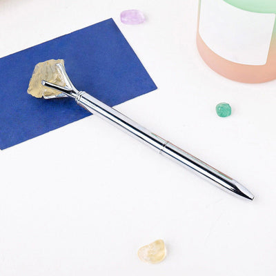 Olivenorma Raw Stone Manifestation Pen Gemstone Decoration