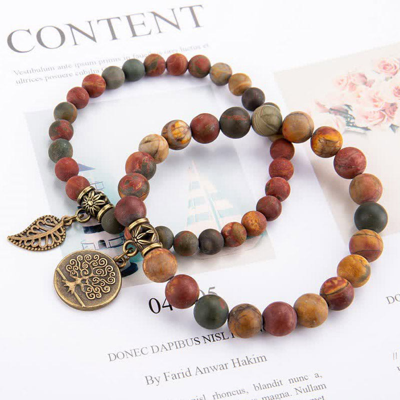 Olivenorma Picture Jasper Calm And Peace Bracelet