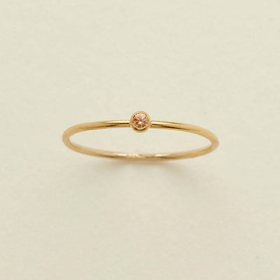 Olivenorma Birthstone 12 Month Birth Slim Ring