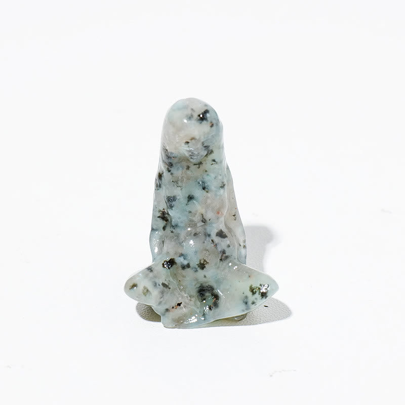 Olivenorma Natural Rough Stone Goddess Gaia Carving Gemstone Decoration - Tianshan stone - image 27