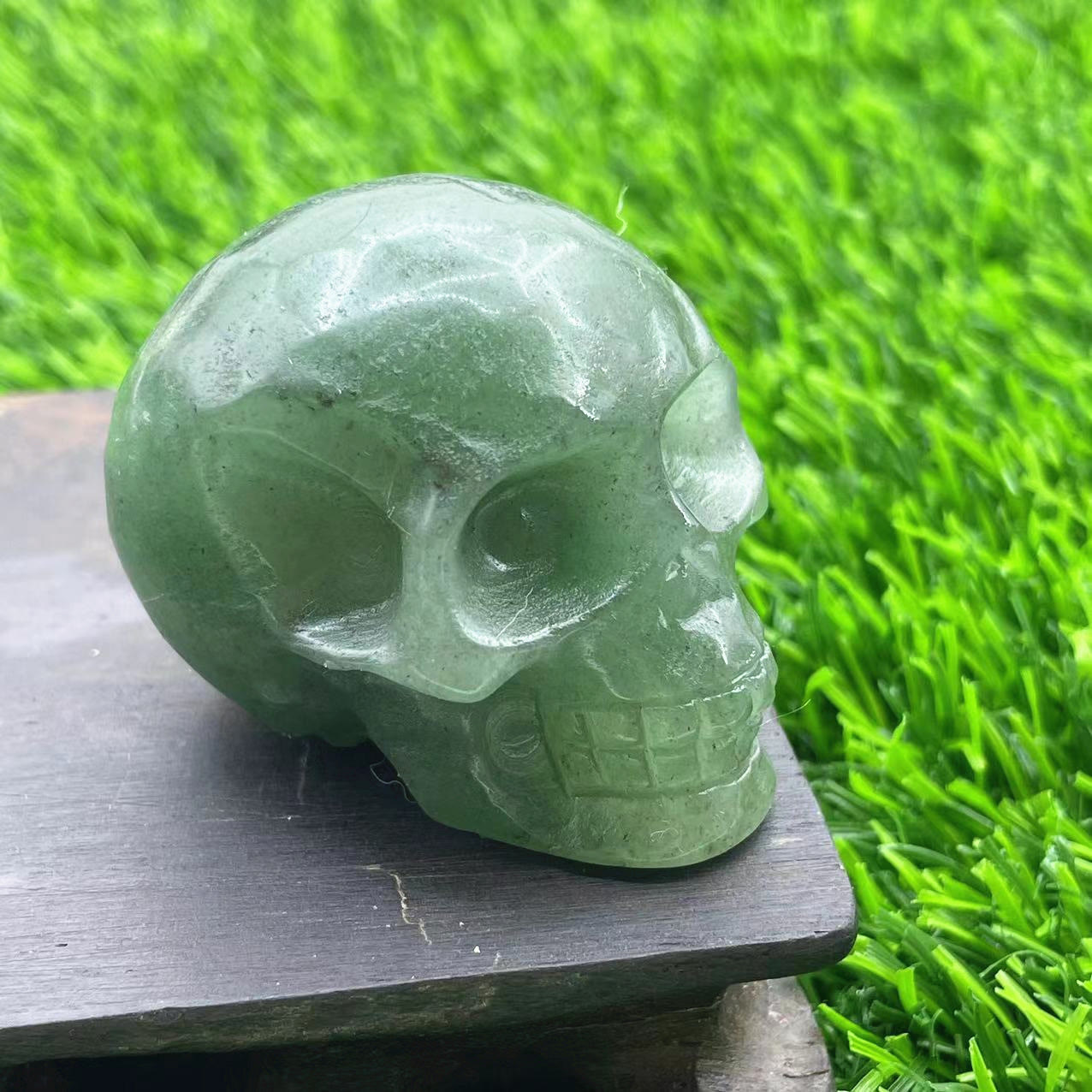 Olivenorma 5cm Carved Natural Crystal Skull Gemstone Decoration