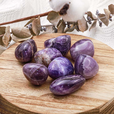 Olivenorma Amethyst Natural Tumbled Stone Set