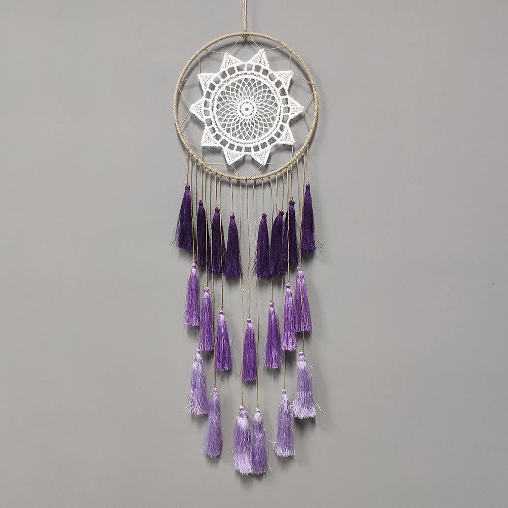 Olivenorma Braided Lace Tassel Pendant Dream Catcher