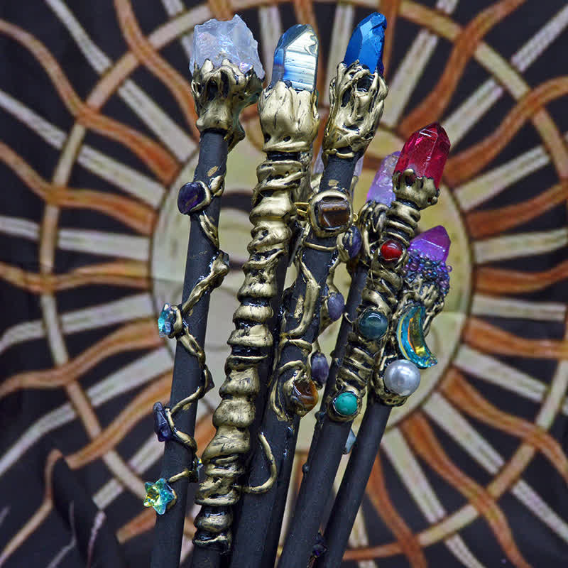 Olivenorma Moon Sun Star Fairy Crystal Wands