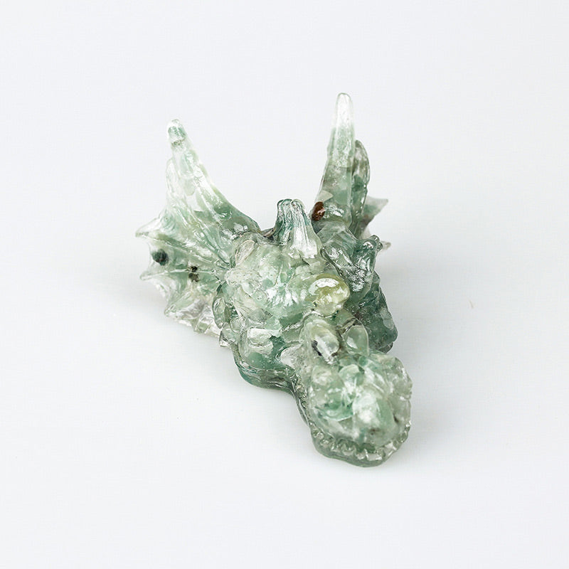 Olivenorma Natural Crystal Dragon Gemstone Decoration