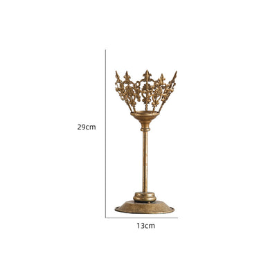 Olivenorma Retro European Palace Style Iron Art Candle Holder