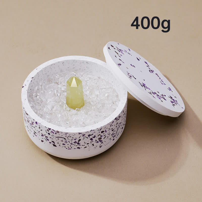 Olivenorma Natural Crystal Gravel Gypsum Demagnetizing Bowl