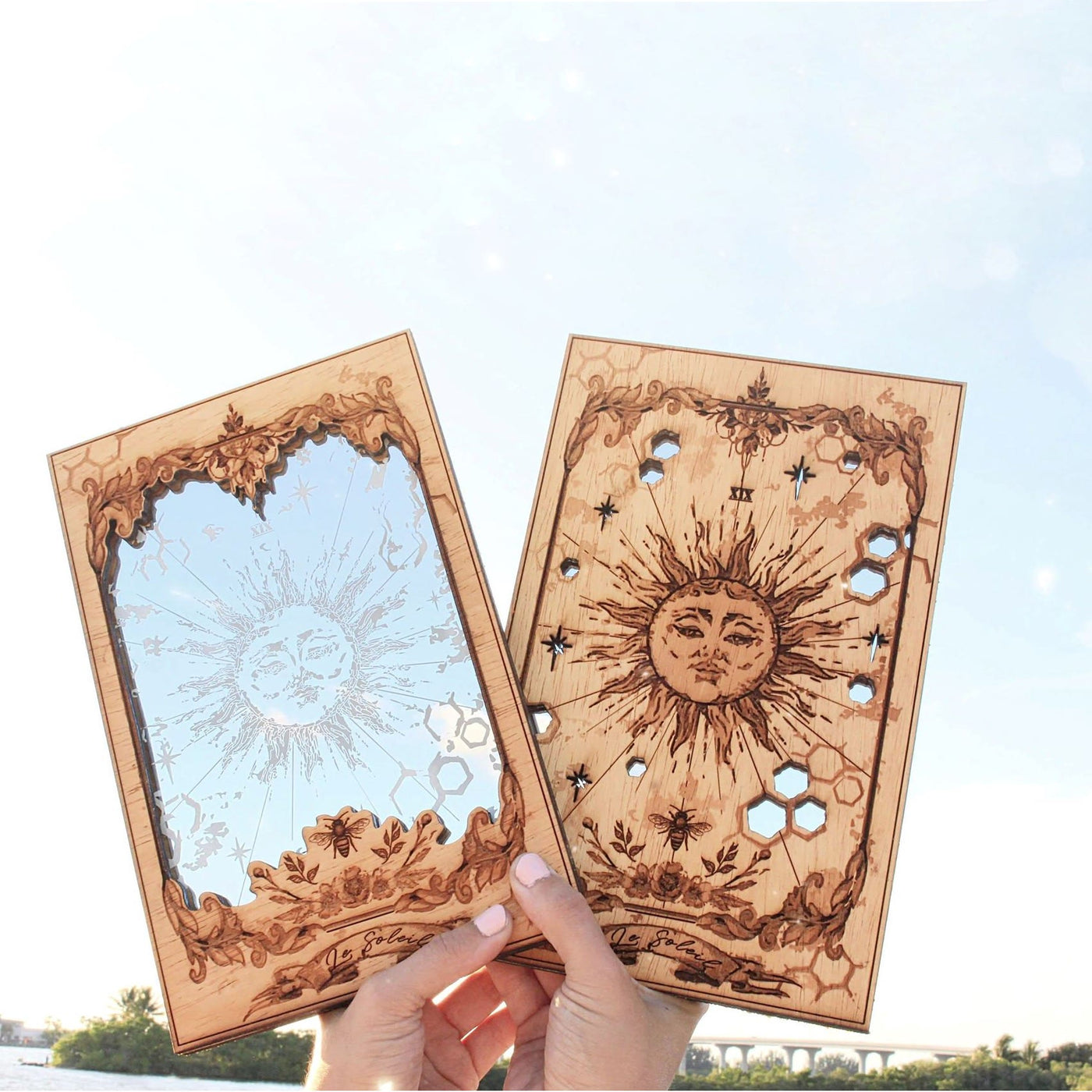 Olivenorma The Sun Tarot Card Mirrors