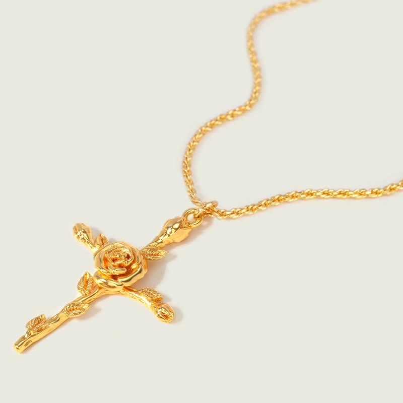 Olivenorma Dainty 18k Gold Plated Birth Flower Necklace