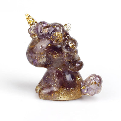 Olivenorma Crystal Unicorn Gemstone Decoration