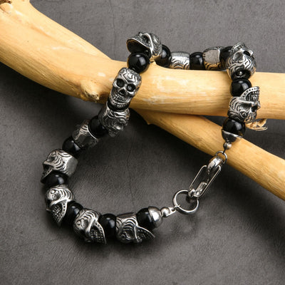 Olivenorma Natural Tiger Eye Handmade Stainless Steel Bracelet