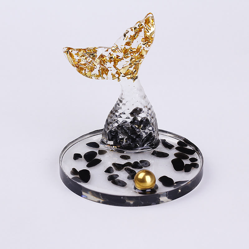 Olivenorma Crystal Gravel Glue Mermaid Tail Phone Holder Decoration