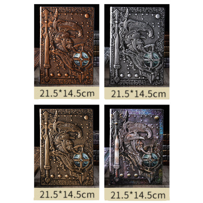 Olivenorma European God of War Pattern Decorative Notebook