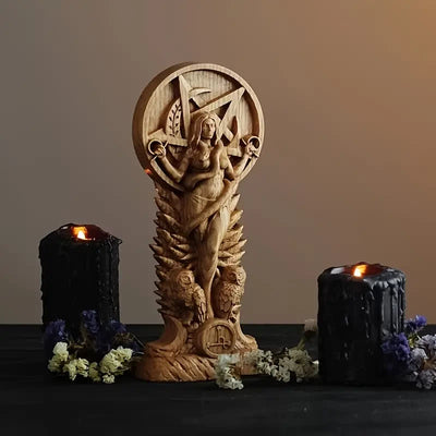 Olivenorma Resin Witches Lilith Statue Pagan Decoration