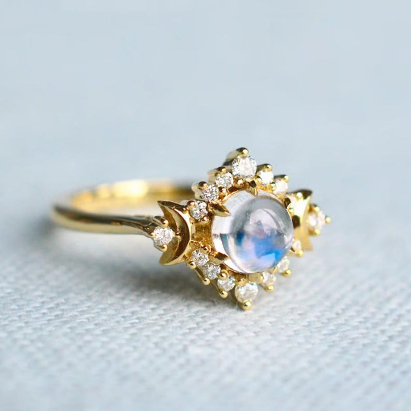 Moonstone My Sun and Stars Ring