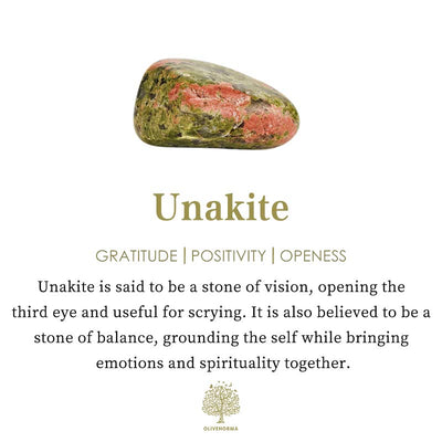 Olivenorma Unakite Heart Worry Stone