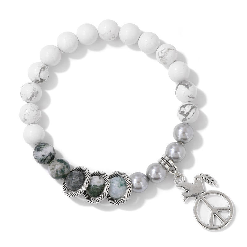 Olivenorma "Embrace Peace" - Peace Dove Crystal Bracelet