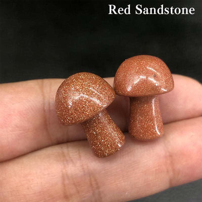 Olivenorma Natural Crystal Mini Mushroom Decoration