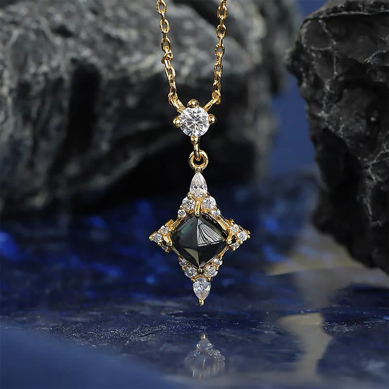 Olivenorma“Eternal Bliss” - Natural London Blue Topaz Necklace