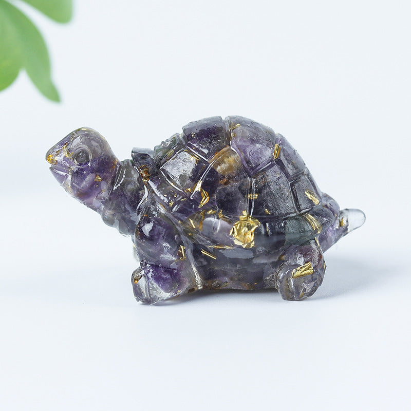 Olivenorma Crystal Gravel Glue Little Turtle Gemstone Decoration