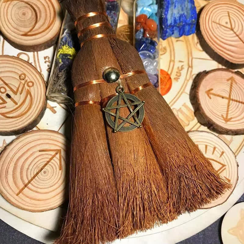 Olivenorma Tree Of Life Witchy Magic Broom Ornament