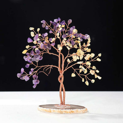 Olivenorma Natural Crystal Stone Feng Shui Tree