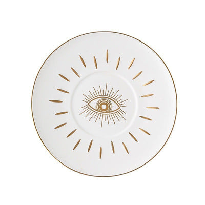 Olivenorma Evil Eye Ceramic Jewelry Storage Tray Coaster