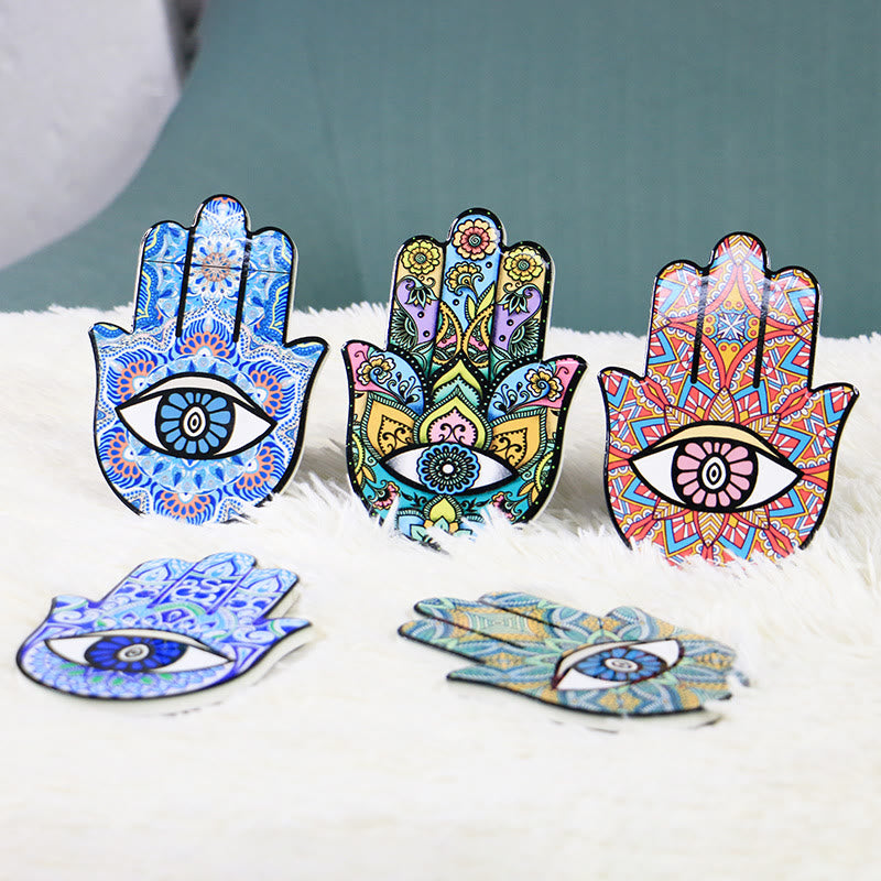 (Clearance 30% OFF / CODE: OFF30) - Olivenorma Hamsa Evil Eye Jewelry Tray Plate Coaster