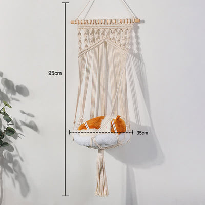 Olivenorma Woven Cat Nest Pet Hammock Wall Decor