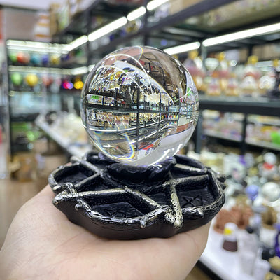 Olivenorma Star Sphere Crystal Ball Stand Decoration