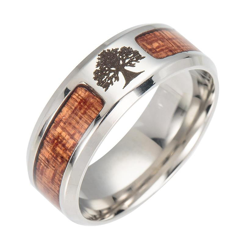 Yggdrasil ring - stainless steel