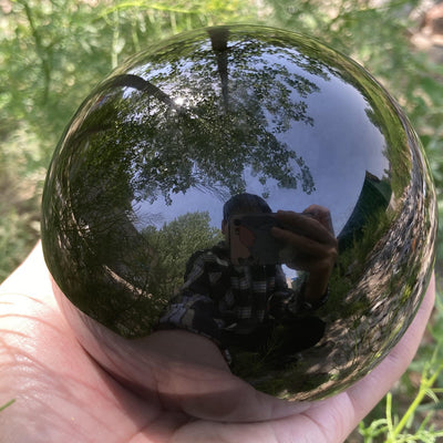 Olivenorma Obsidian Crystal Sphere Decoration