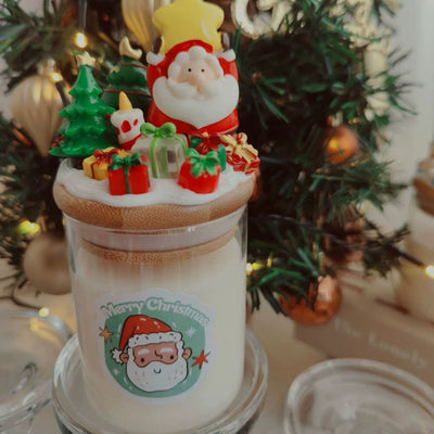 Olivenorma Christmas Santa Decor Candle