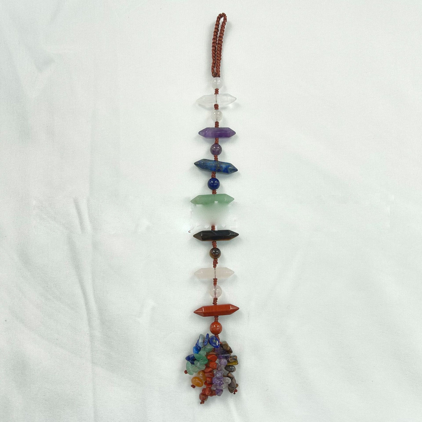 Olivenorma 7 Chakra Stones Healing Crystals Hanging Ornament