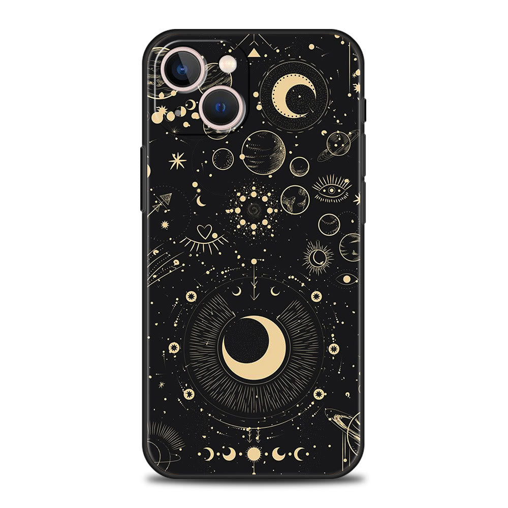 Olivenorma iPhone 13/14/15 Cute Sun Moon Design Phone Case